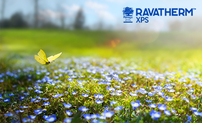 RAVATHERM XPS fordított rétegrendű lapostetőkben 