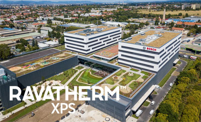 RAVATHERM XPS megoldások egy fejlesztőközpontban